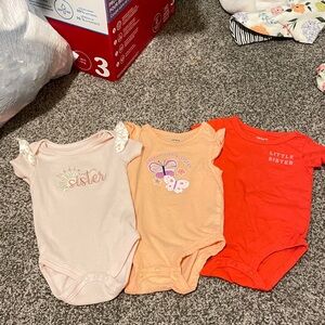 Carter’s Little Sister Onesies